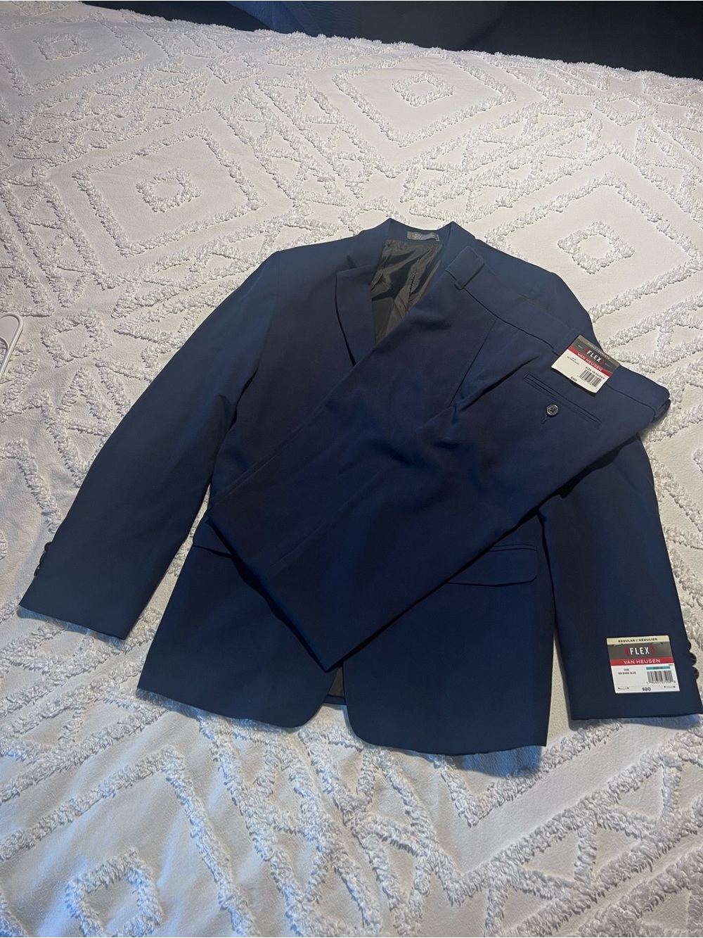 Van Heusen Navy Blue Two-Piece Suit